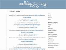 Tablet Screenshot of mathblogging.org